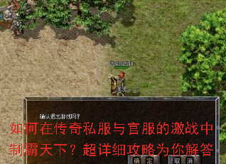 如何在传奇私服与官服的激战中制霸天下?超详细攻略为你解答 如何在传奇私服与官服的激战中制霸天下?超详细攻略为你解答