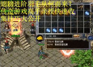 翅膀进阶羽毛从何而来？传奇游戏高手亲授快速收集技巧大公开