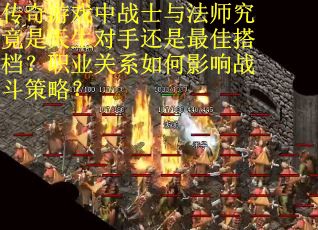 传奇游戏中战士与法师究竟是天生对手还是最佳搭档？职业关系如何影响战斗策略？