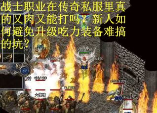 战士职业在传奇私服里真的又肉又能打吗？新人如何避免升级吃力装备难搞的坑？