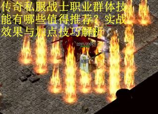 传奇私服战士职业群体技能有哪些值得推荐？实战效果与加点技巧解析