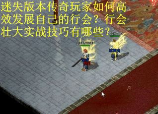 迷失版本传奇玩家如何高效发展自己的行会？行会壮大实战技巧有哪些？