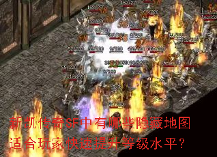 新凯传奇SF中有哪些隐藏地图适合玩家快速提升等级水平? 新凯传奇SF中有哪些隐藏地图适合玩家快速提升等级水平?