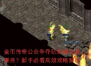 金币传奇公会争夺玩家秘诀有哪些?<a href=