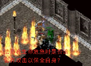 法师在生命危急时是否该舍弃攻击以保全自身? 法师在生命危急时是否该舍弃攻击以保全自身?