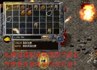 ���ѡ��ְҵ���ͼ�����ڴ��渴�Ű汾�и�Ч���