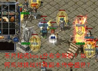 �����ؾ�boss�ֲ�ȫ��������θ�Ч��ս���⸱������ʢ����