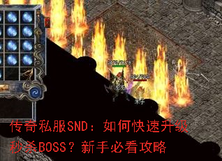 传奇私服SND:如何快速升级秒杀BOSS?新手必看攻略 传奇私服SND:如何快速升级秒杀BOSS?新手必看攻略