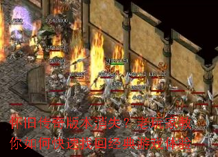 ���ɴ���汾��ʧ������ҽ�����ο����һؾ�����Ϸ����