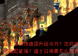 战士如何快速提升战斗力?法师技能如何搭配最强?道士召唤兽怎么培养? 战士如何快速提升战斗力?法师技能如何搭配最强?道士召唤兽怎么培养?
