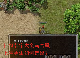 传奇名字大全霸气骚七字男生如何选择? 传奇名字大全霸气骚七字男生如何选择?