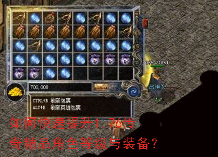 如何快速提升1.76传奇精品角色等级与装备? 如何快速提升1.76传奇精品角色等级与装备?